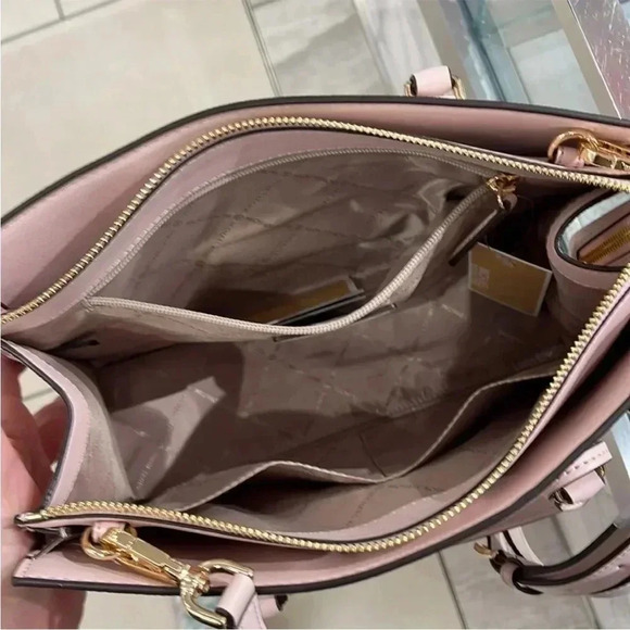 Michael Kors Sheila Medium Center Zip Satchel Bag - Picture 7 of 16